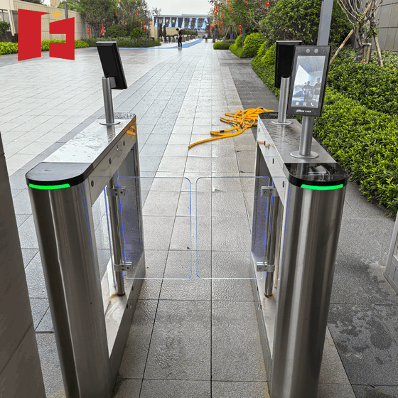 Automatic Swing Barrier Gate - AC220V High-Security System with Anti-Tailgating Sensor for Corporate Office Access Control