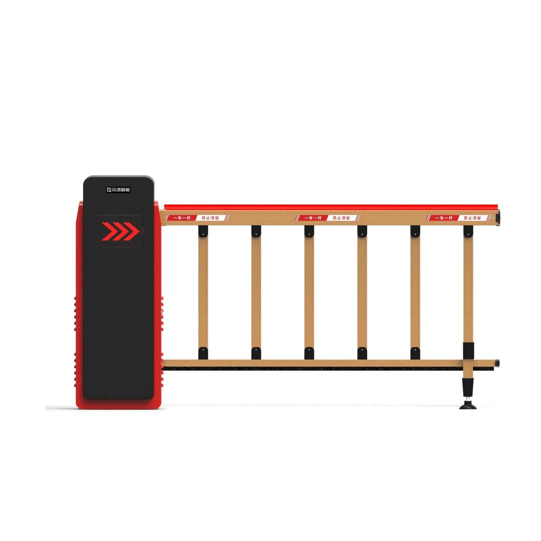 Customized Security Boom Barrier Gate with Integrated AI License Plate Recognition LPR System - Smart Access Control Solution