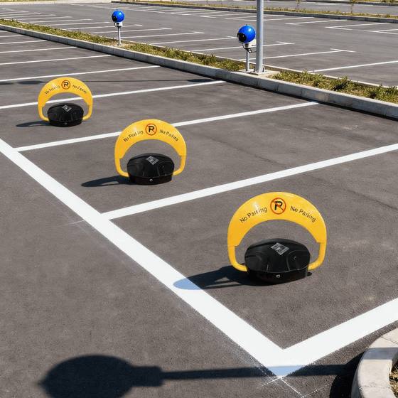 Custom Automatic Smart Parking Space Barrier Lock – Remote-Controlled Vehicle Access Control System for Building Projects and Property Management Procurement