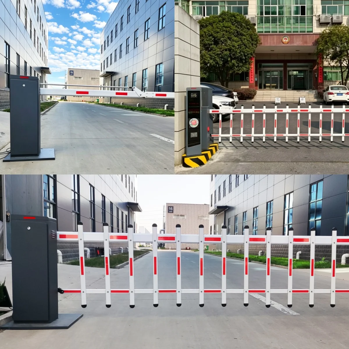 Outdoor Parking Toll DC Articulated Boom Barrier Gate - Smart Folding Arm Vehicle Access Control & Traffic Gate System