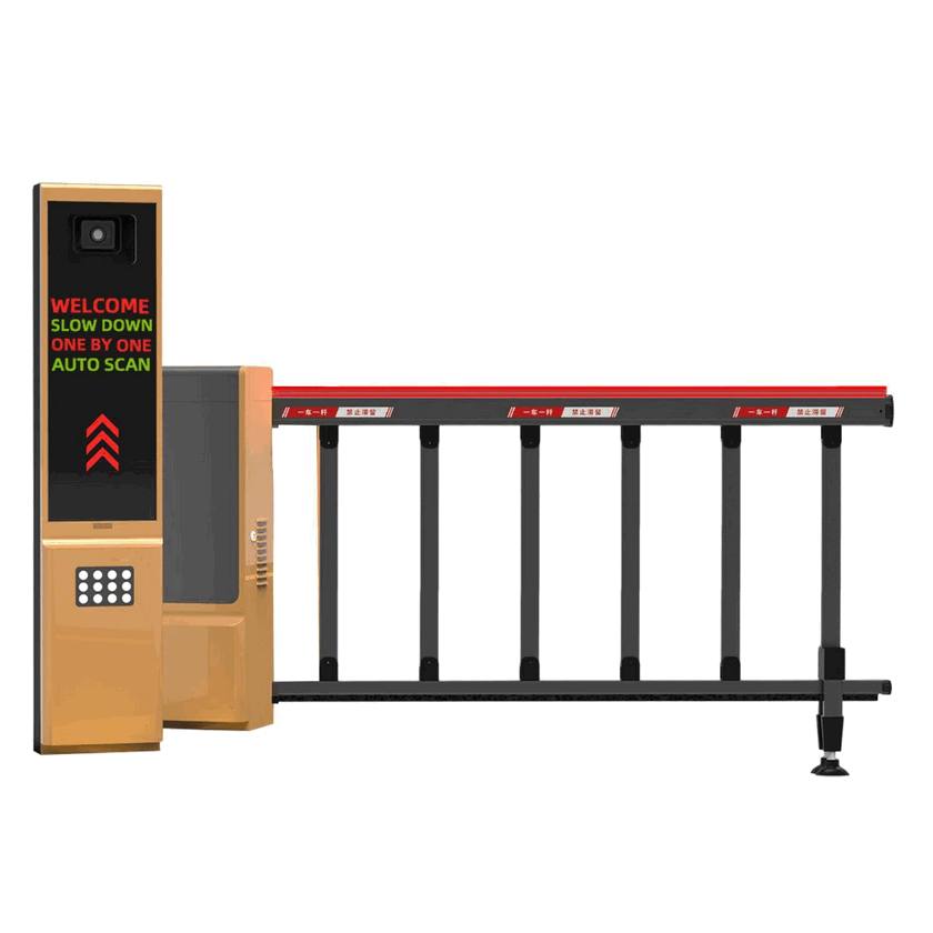 Unattended LPR Parking Terminal with 4-Line LED Display & Voice Guidance System - Smart Automated Vehicle Access Control Gate