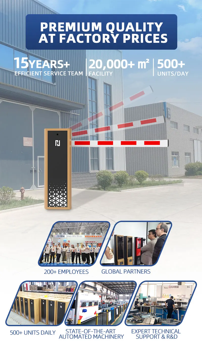 Heavy duty electric parking gate equipped with advanced DC brushless motor drive