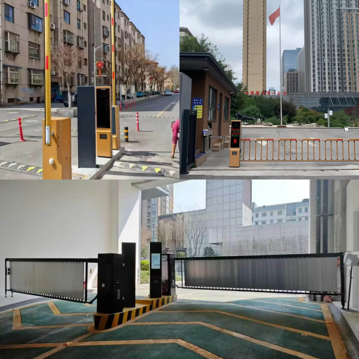 High torque brushless motor for residential street traffic barriers